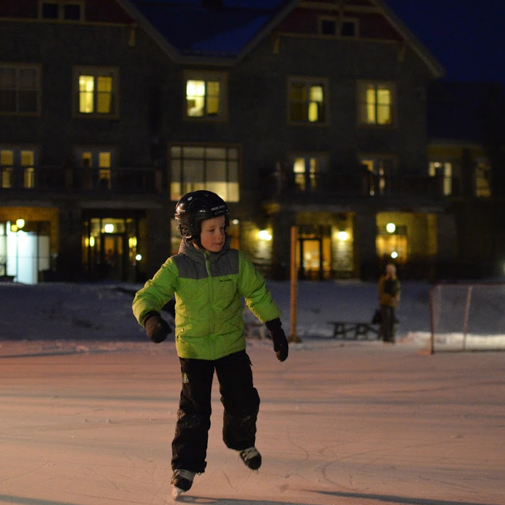 skating at Calabogie - Ontario getaways