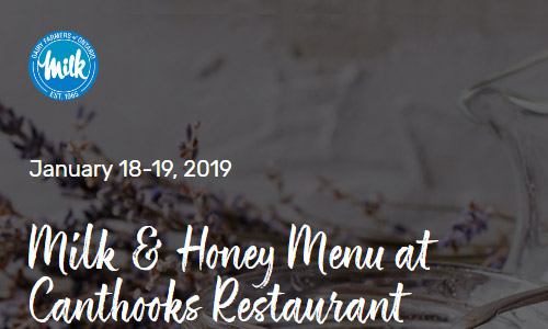 Milk & Honey Menu at Canthooks Restaurant