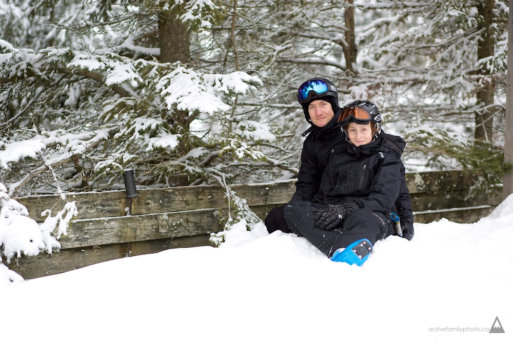 Rob Whelan and his Ski Family at the Calabogie Peaks Resort - building memories