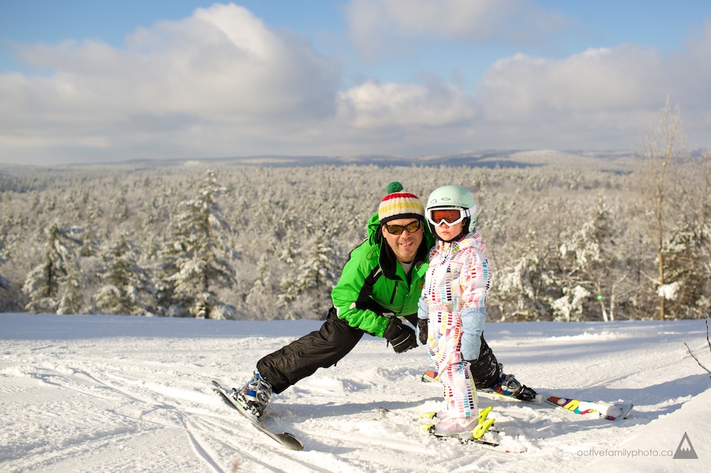 Rob Whelan and his Ski Family at the Calabogie Peaks Resort