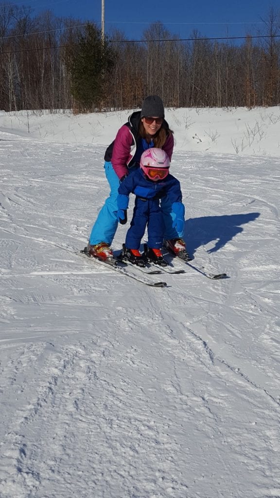 Family Skiing at the Peaks